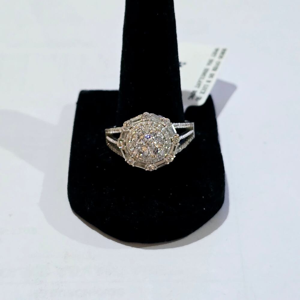 Bella Luce Rhodium Over 925 SS White CZ Ring Size 10 NWT DOCMQ7
